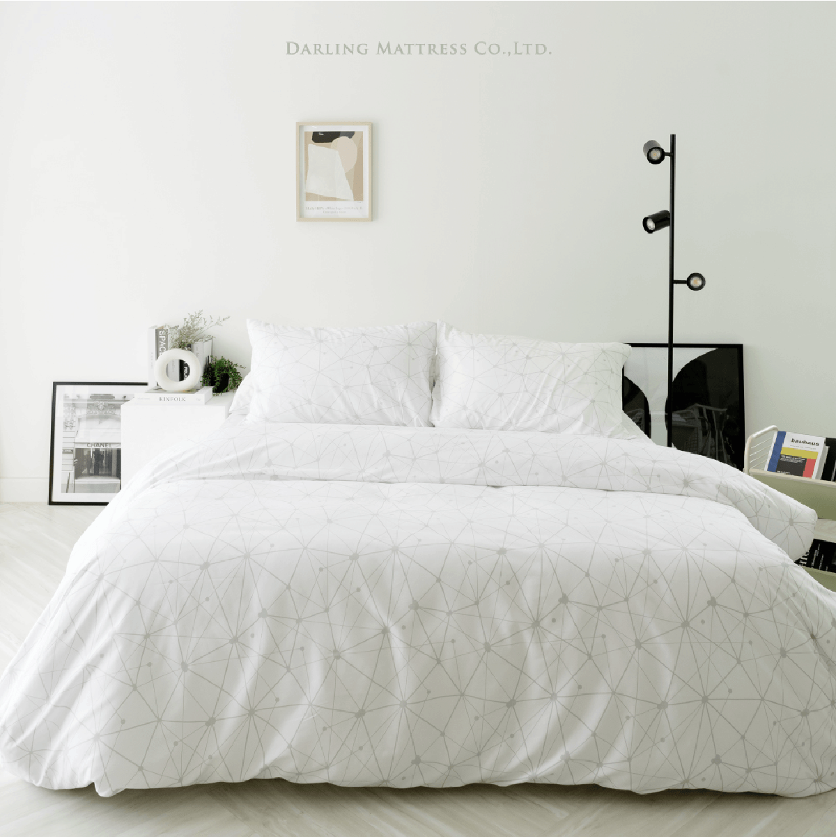 ชุดผ้าปูผ้านวม 3.5 ฟุต DARLING MATTRESS รุ่นแอบสแตรกต์ ลายไดมอนด์_8